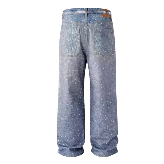 Rhinestone Baggy Pants | Bold & Comfortable Style