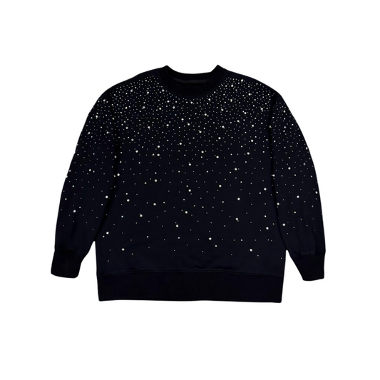 VYBES Rhinestone Galaxy Crewneck | Comfort & Style