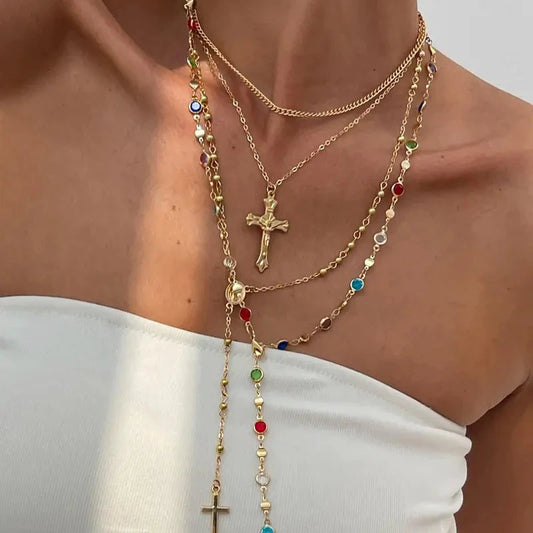 VYBES Women's Layered Necklace