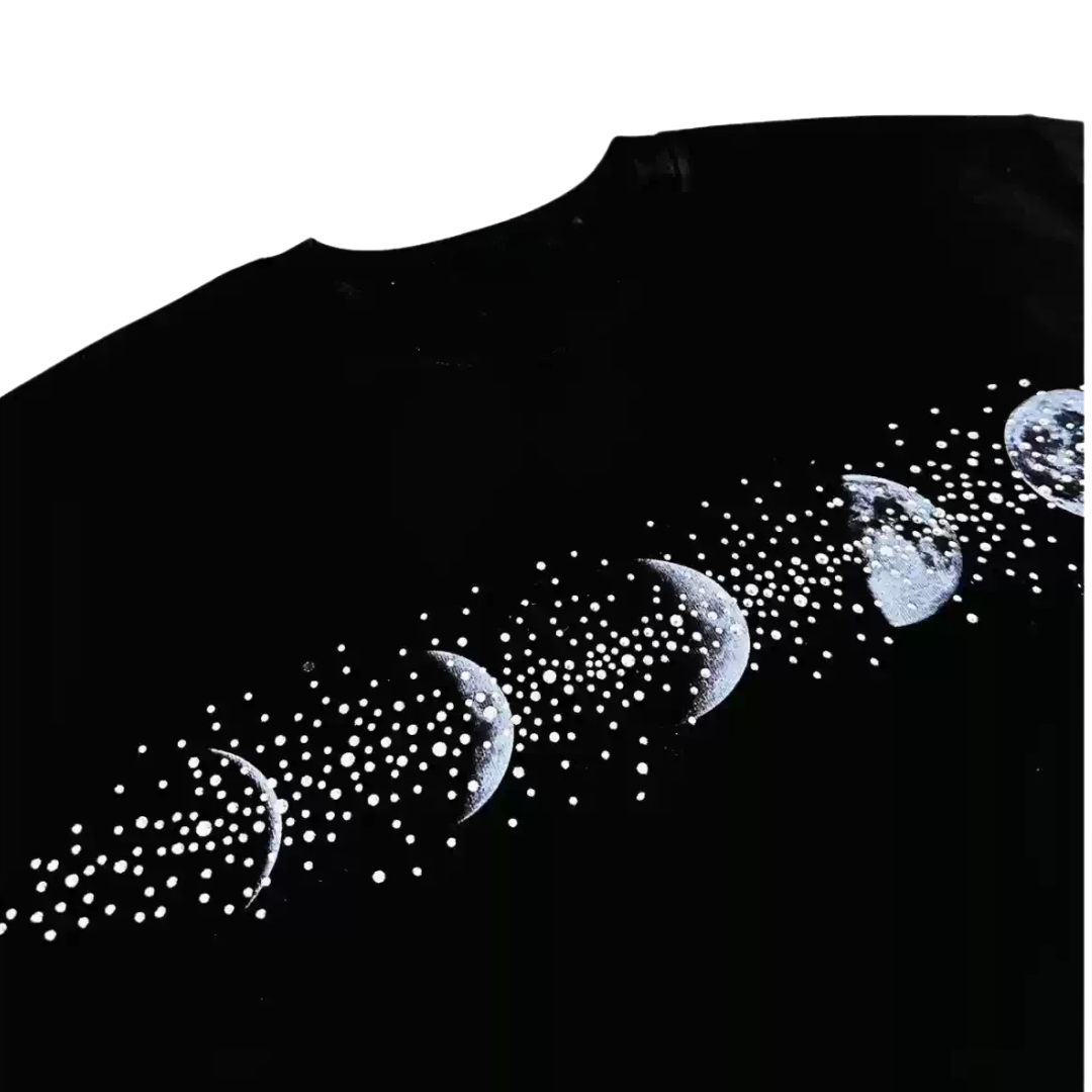 VYBES Moon Rhinestone Tee | Streetwear Urban Fashion