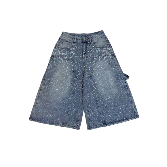 VYBES Rhinestone Meteor Jorts