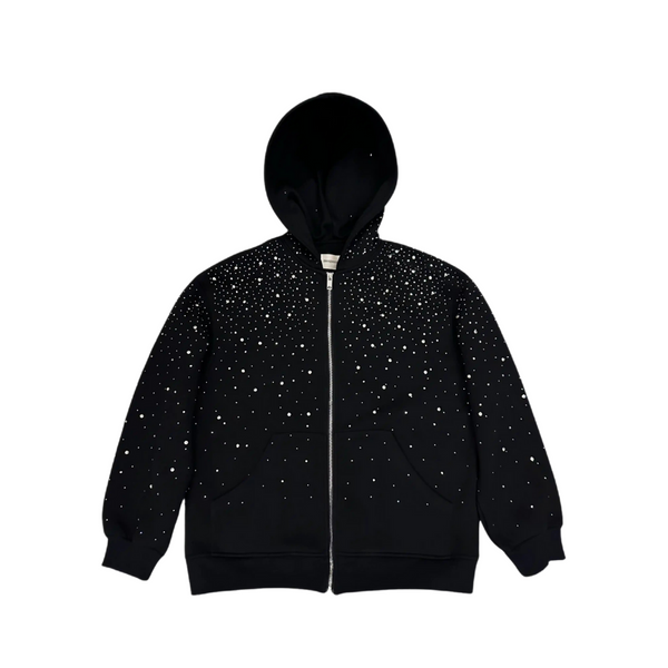 トップス VYBES Rhinestone Galaxy Zip Up VYBES Rhinestone Galaxy Zip Up | Sleek & Sparkling Layer