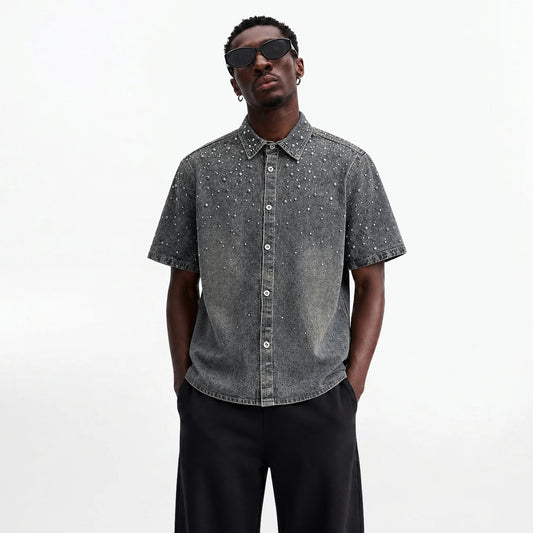 VYBES Button Up Pearl Shirt