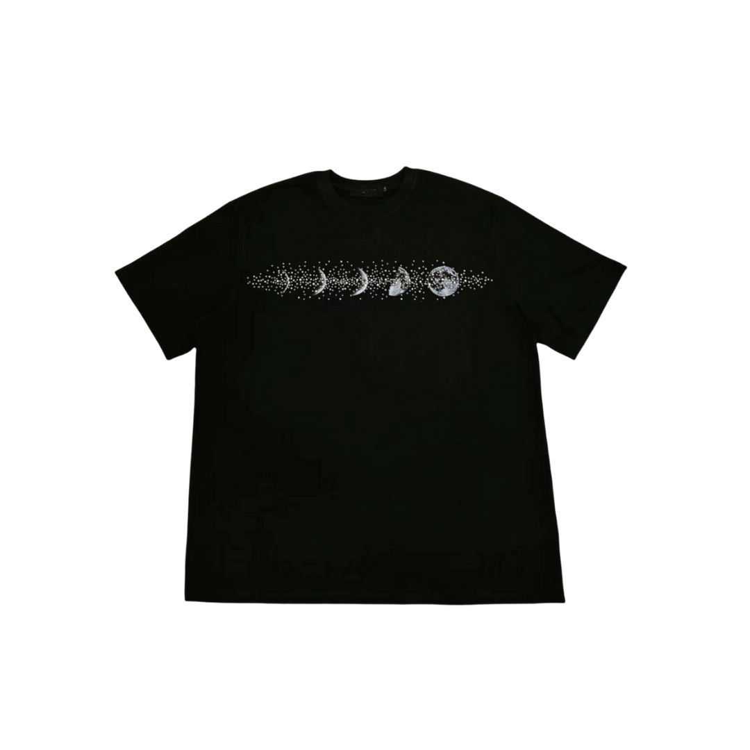 VYBES Moon Rhinestone Tee | Streetwear Urban Fashion