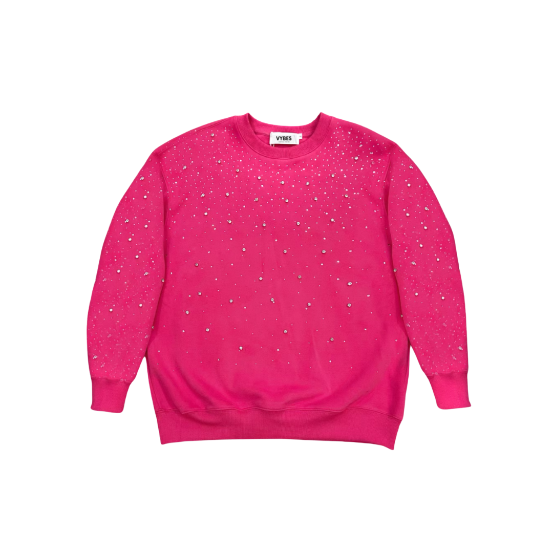 VYBES Rhinestone Galaxy スウェット VYBES Rhinestone Galaxy Crewneck | Comfort & Style