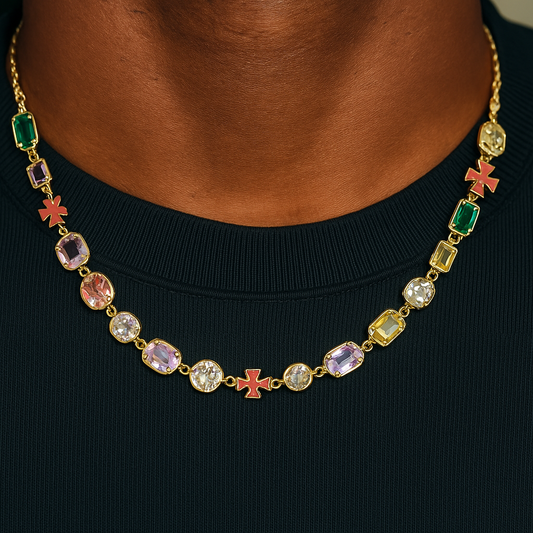 VYBES Gemstorm Necklace