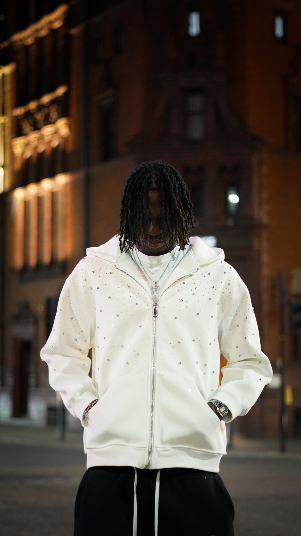 VYBES Rhinestone Sweatpants | Bling Joggers & Lounge Pants