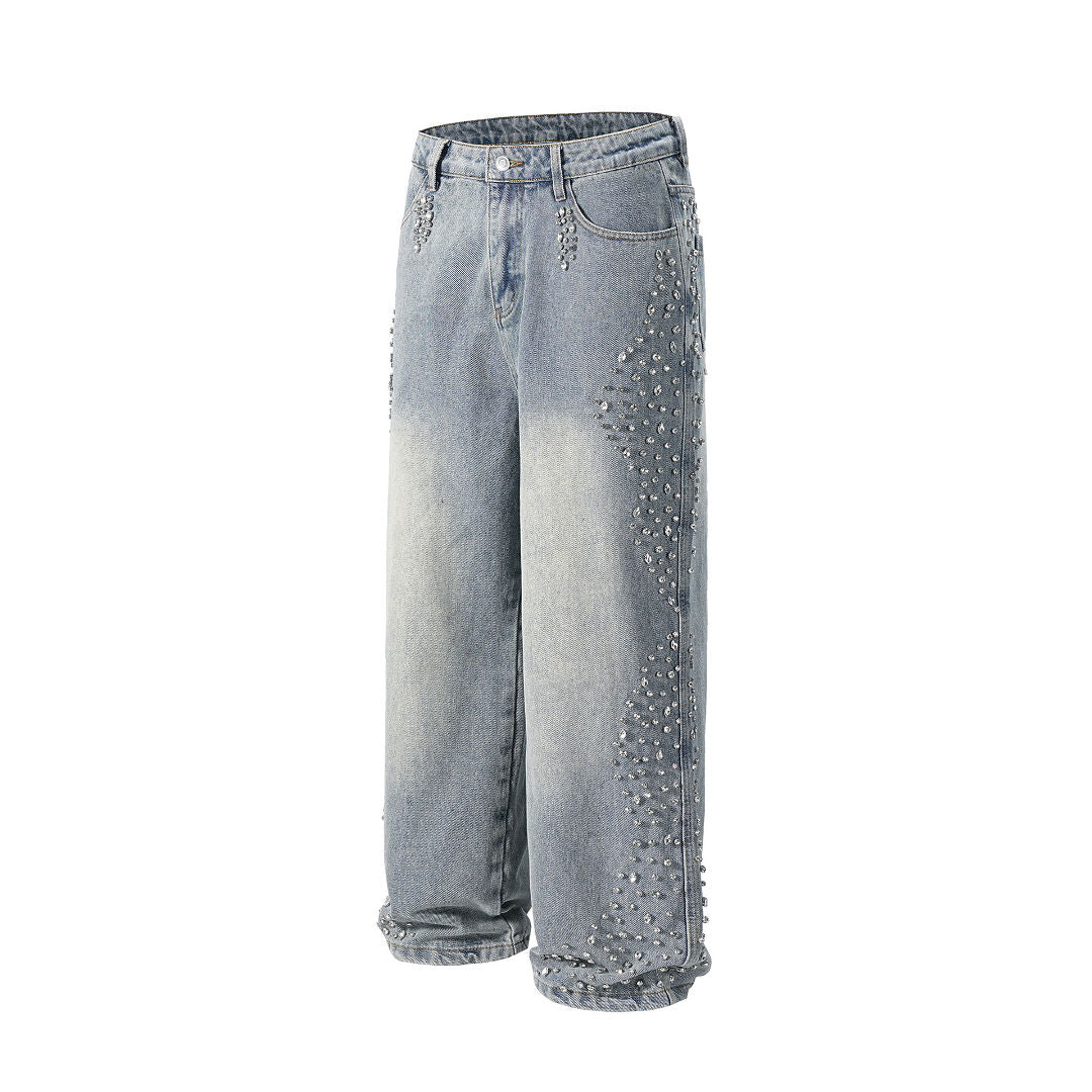 VYBES Gemstone Rhinestone  Pants | Bold & Comfortable Style