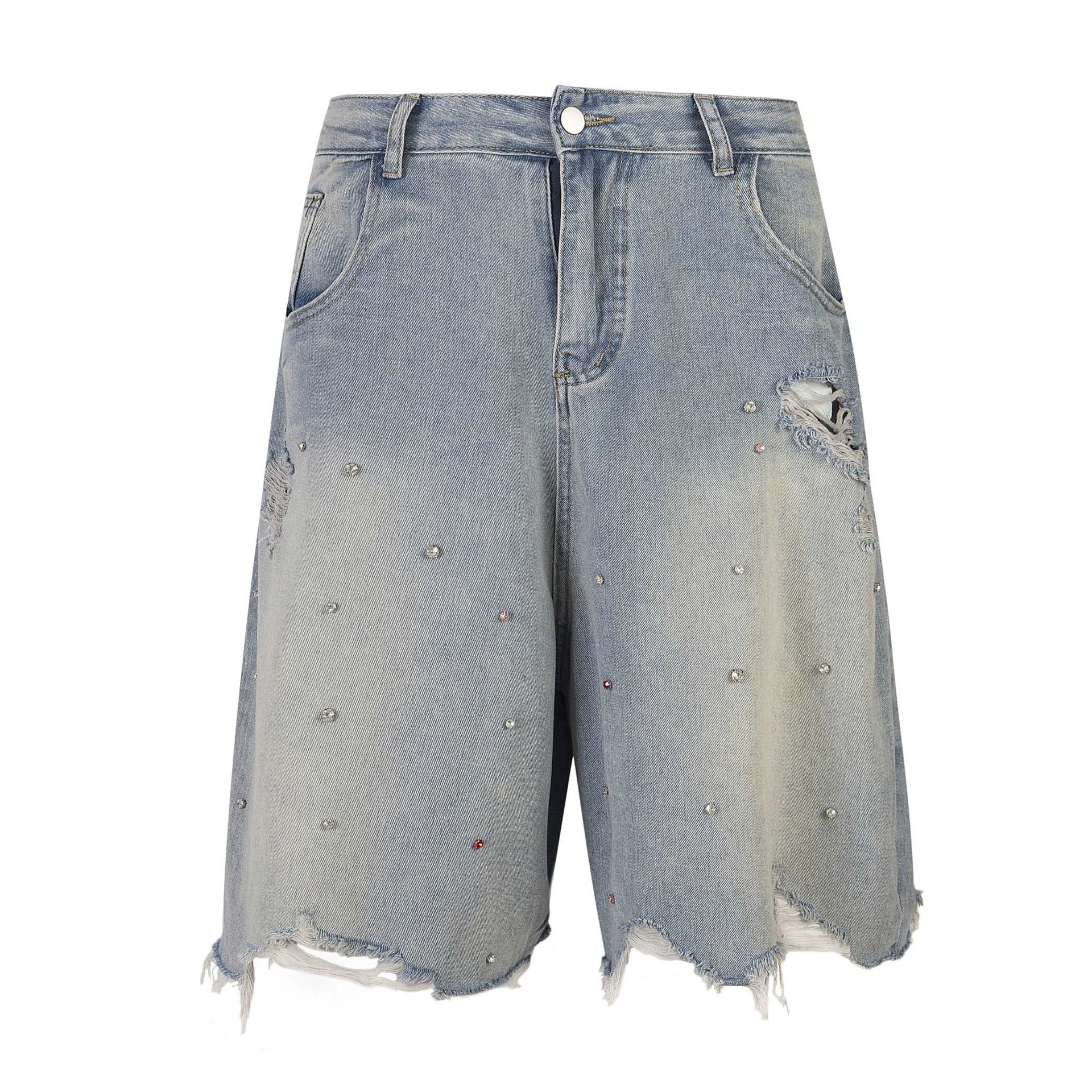 VYBES Rhinestone Gemstone Shorts | Bold & Comfortable Style