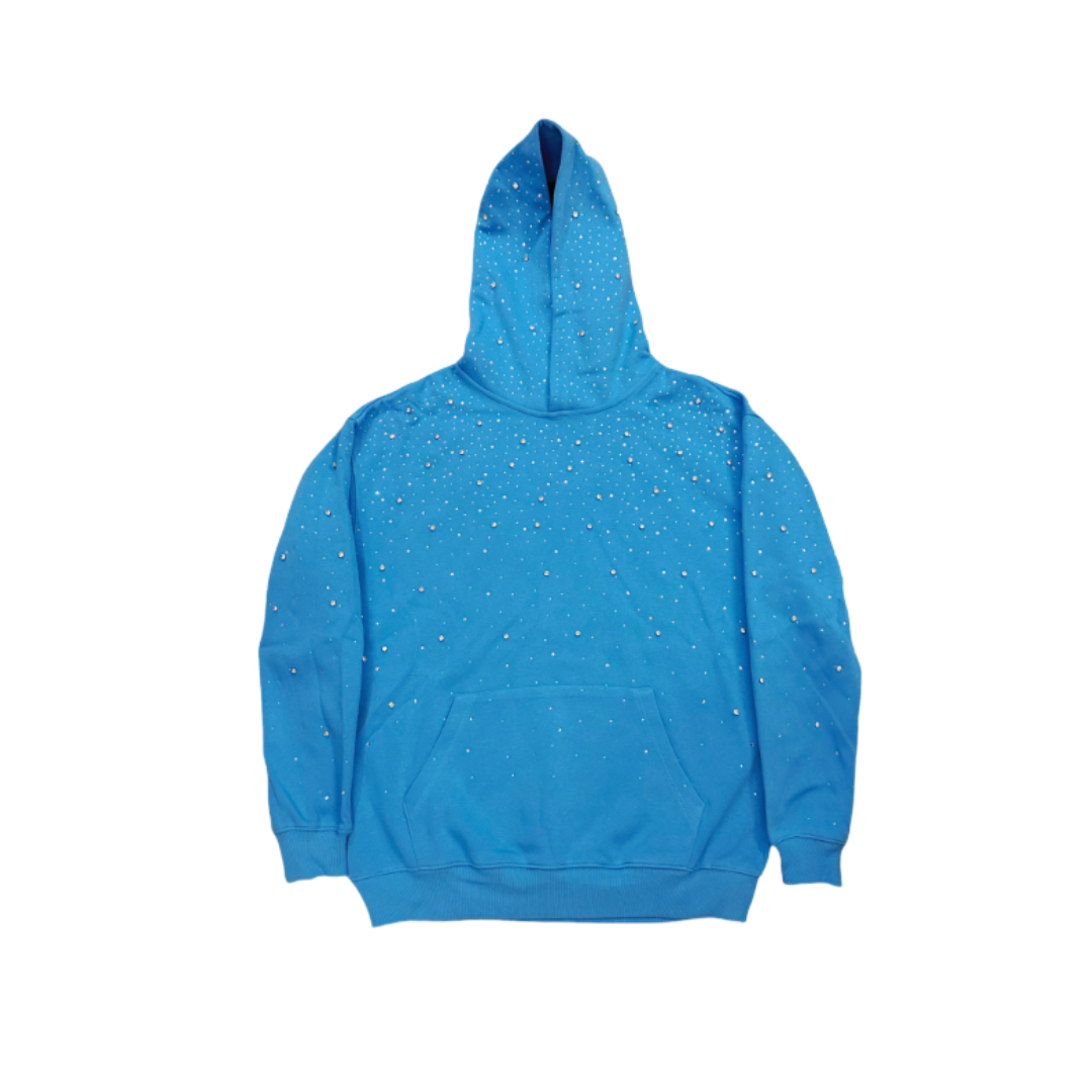 VYBES Rhinestone Galaxy Hoodie | Sparkling Style & Comfort