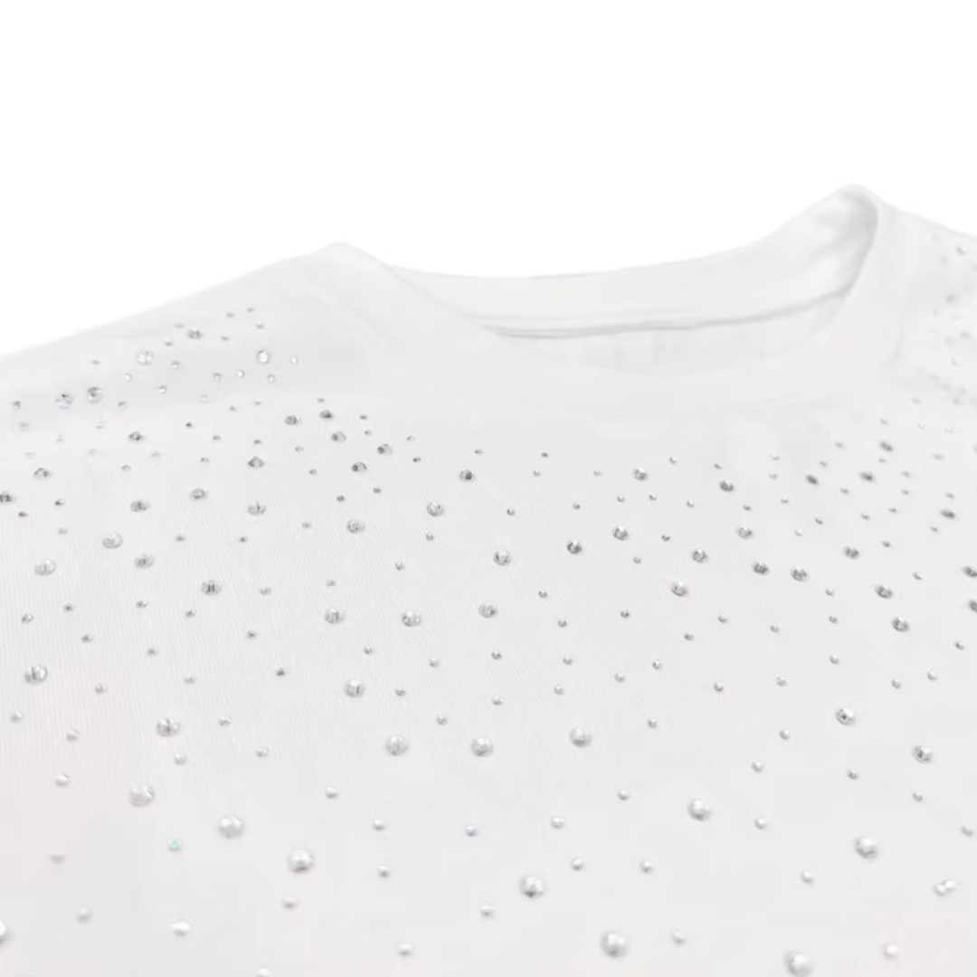 VYBES Rhinestone Galaxy Crewneck | Comfort & Style