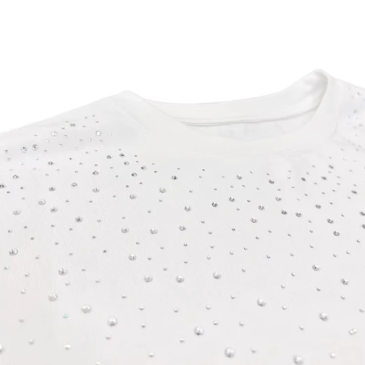 VYBES Rhinestone Galaxy Long Sleeve