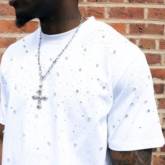 VYBES Luxe Rhinestone Tee