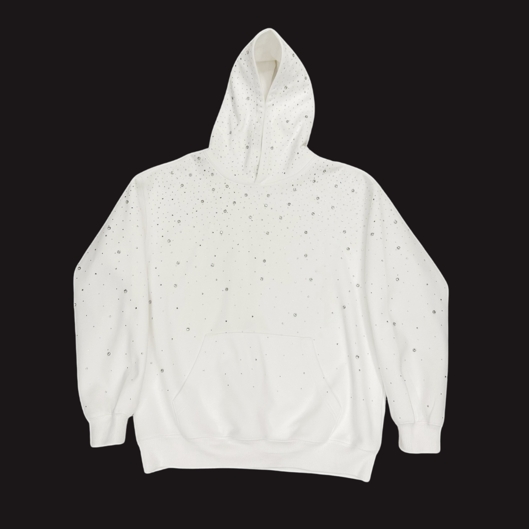 VYBES Rhinestone Galaxy Hoodie | Sparkling Style & Comfort