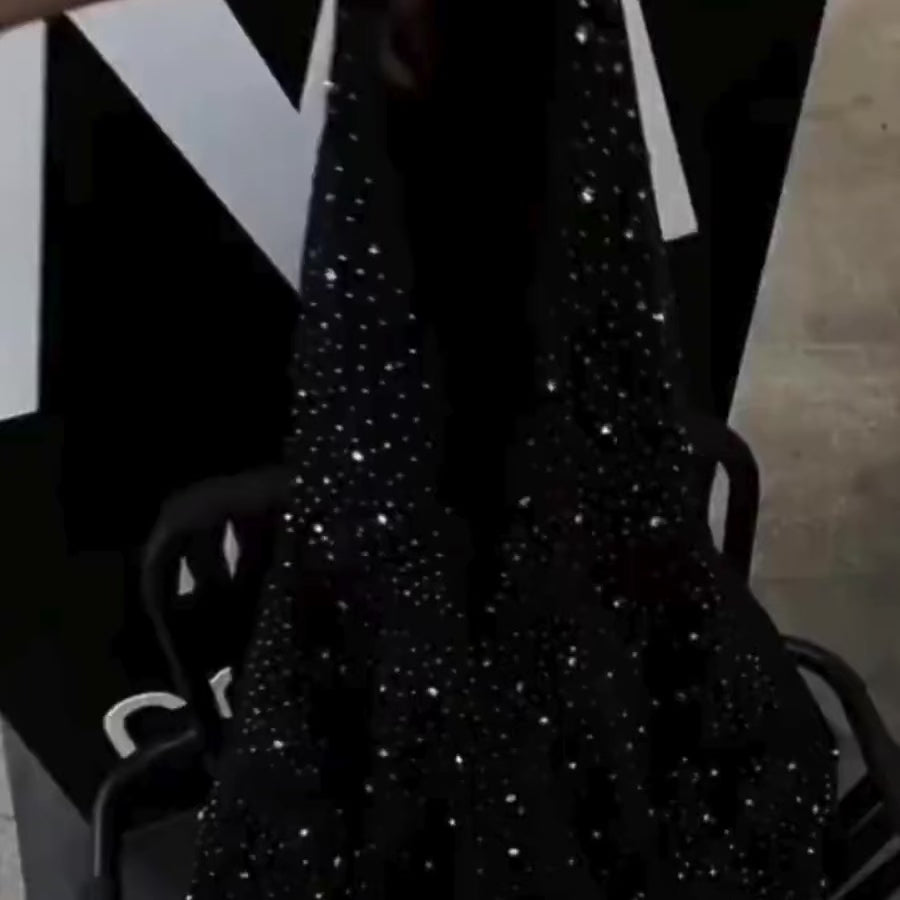 VYBES Rhinestone Galaxy Hoodie | Sparkling Style & Comfort